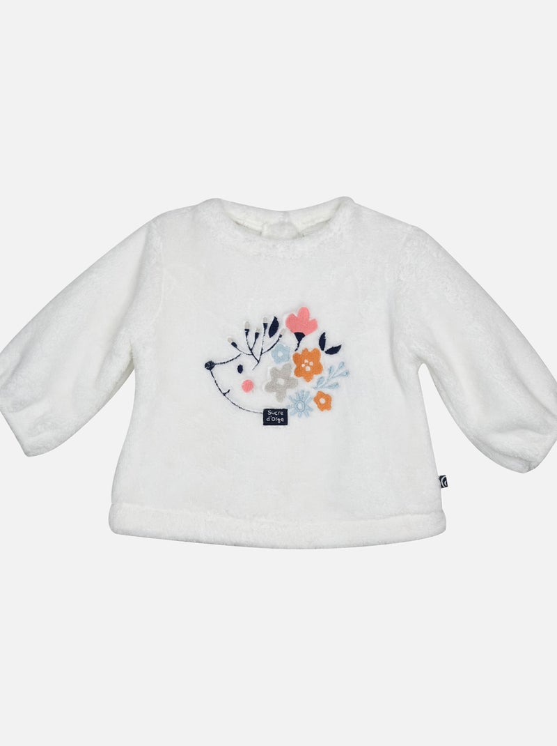 SWEAT PANTALON JEMINA MAILLE BEBE Beige - Kiabi