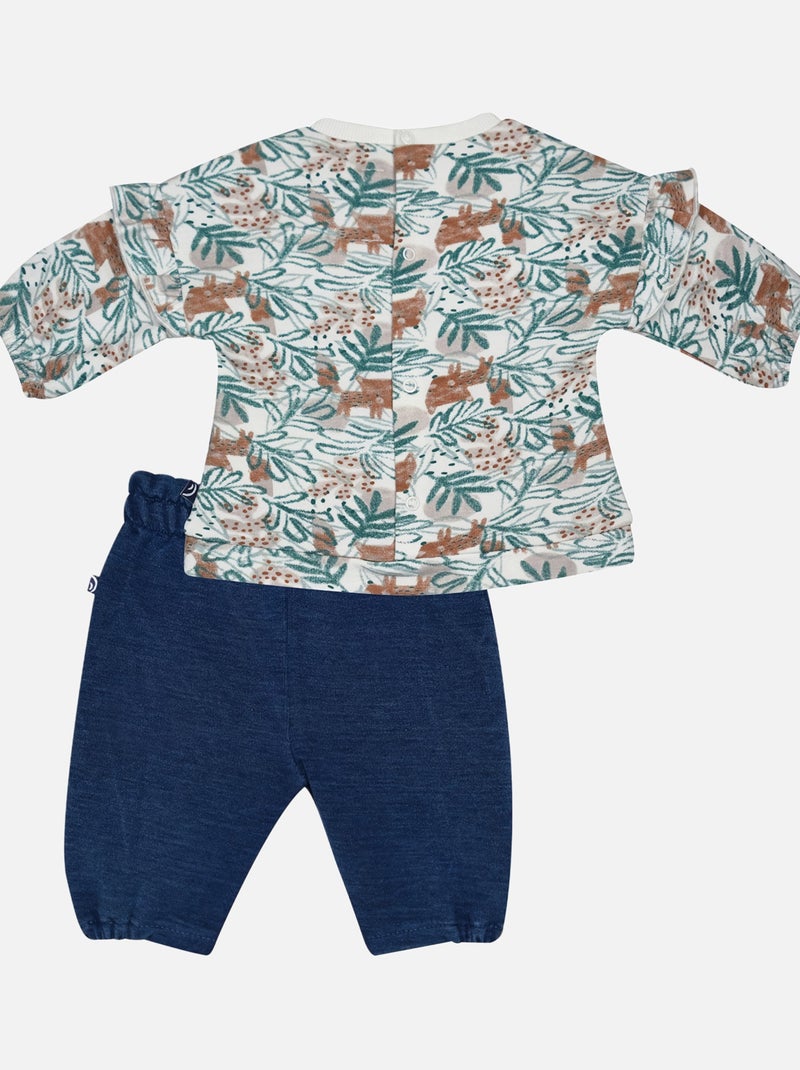 SWEAT PANTALON MAËLYS MOLLETON Blanc - Kiabi