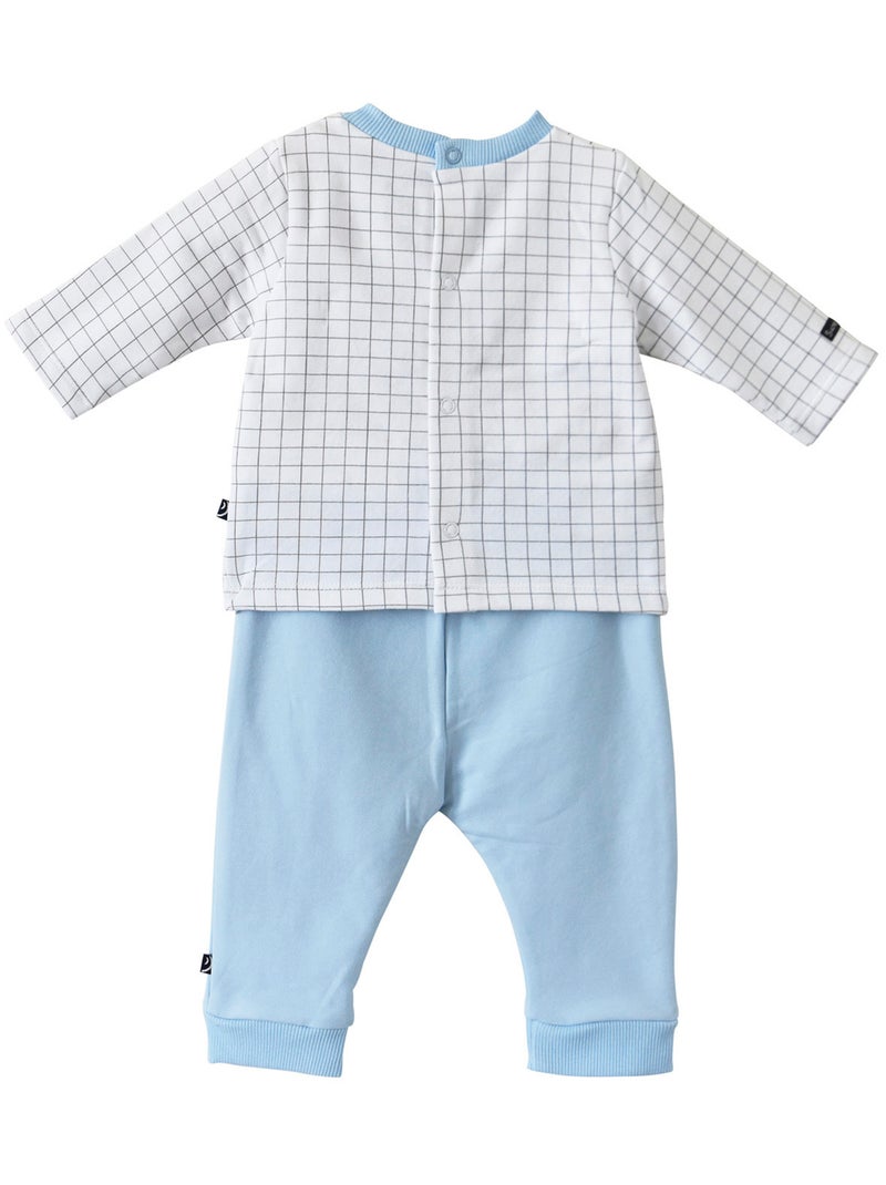 SWEAT + PANTALON MODELE BASTIN 1/6 MOIS Bleu - Kiabi