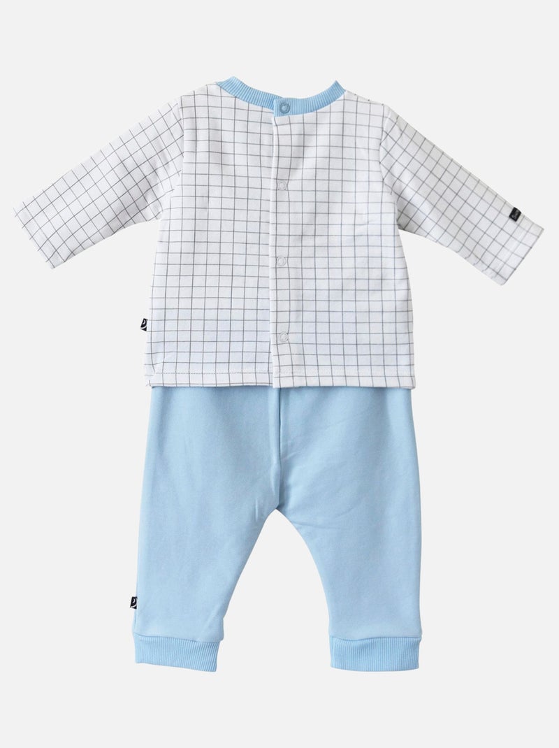 SWEAT + PANTALON MODELE BASTIN 1/6 MOIS Bleu - Kiabi