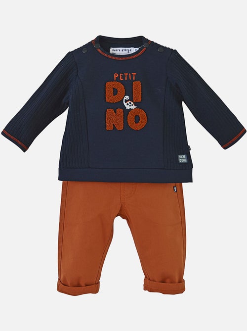 SWEAT + PANTALON TWILL DINO - Kiabi