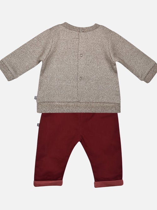 SWEAT + PANTALON TWILL FLORIBERT - Kiabi