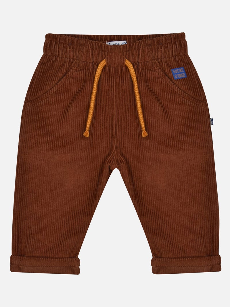 SWEAT + PANTALON VELOURS FREDERIC Marron - Kiabi