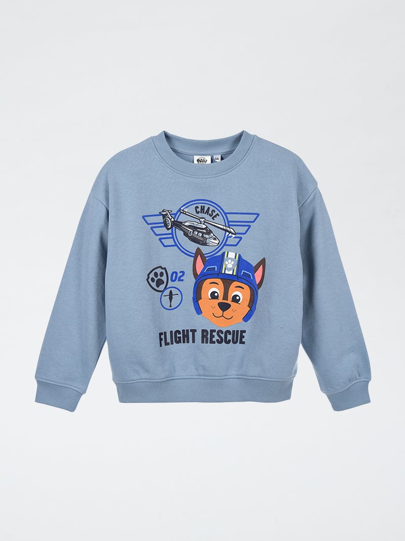 Sweat 'Pat Patrouille' imprimé recto/verso Bleu - Kiabi