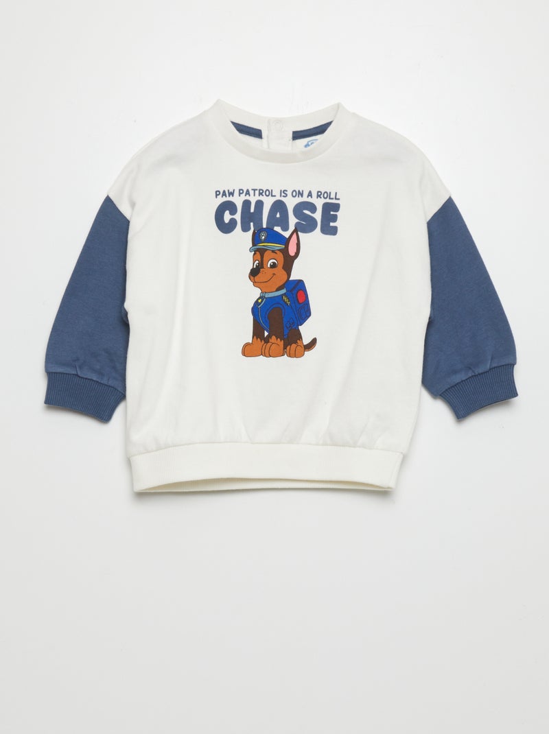 Sweat 'Pat'patrouille' bicolore Blanc - Kiabi