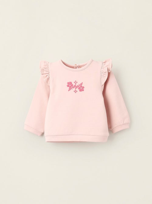 Sweat peigné à Volants - Kiabi