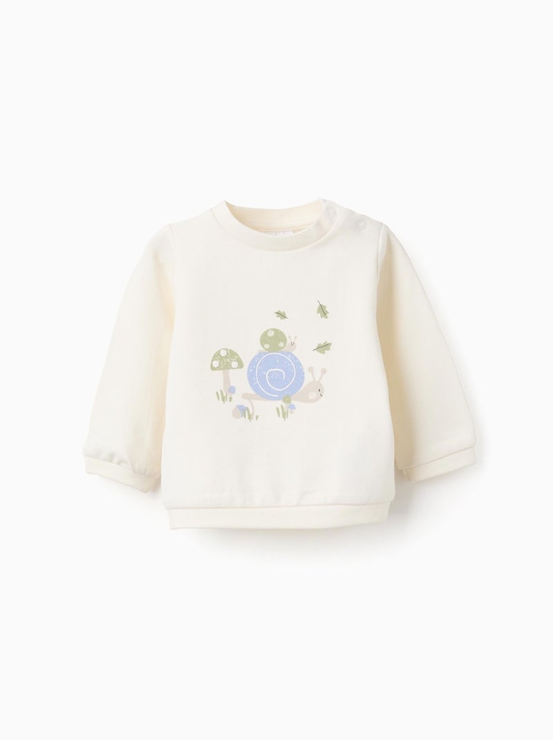 Sweat Peigné Blanc - Kiabi