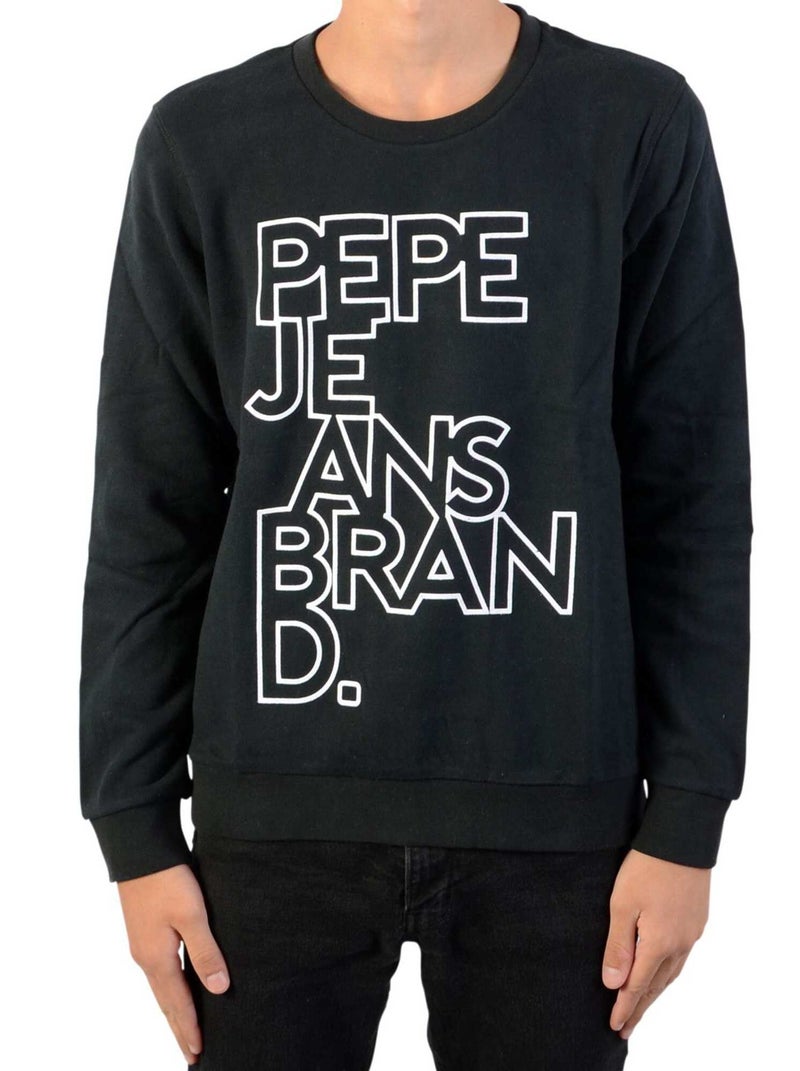 Sweat Pepe Jeans Enfant Liam Jr Noir - Kiabi