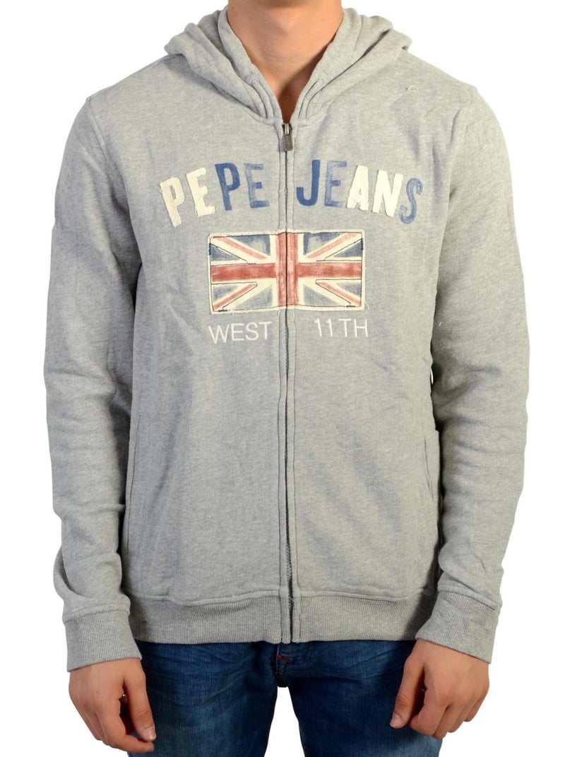 Sweat Pepe Jeans Enfant Simone JR Gris - Kiabi