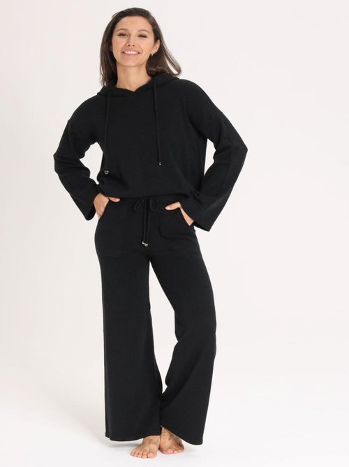 Sweat Petra Black Avec Col Capuche | Gerard Pasquier - Kiabi