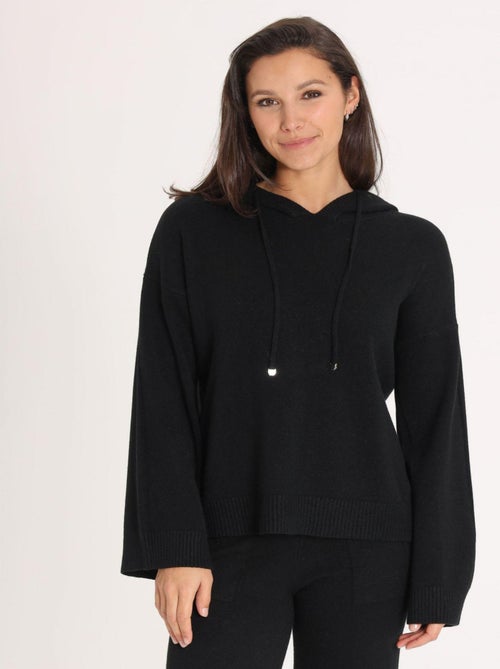 Sweat Petra Black Avec Col Capuche | Gerard Pasquier - Kiabi
