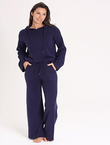 Sweat Petra Navy Avec Col Capuche | Gerard Pasquier