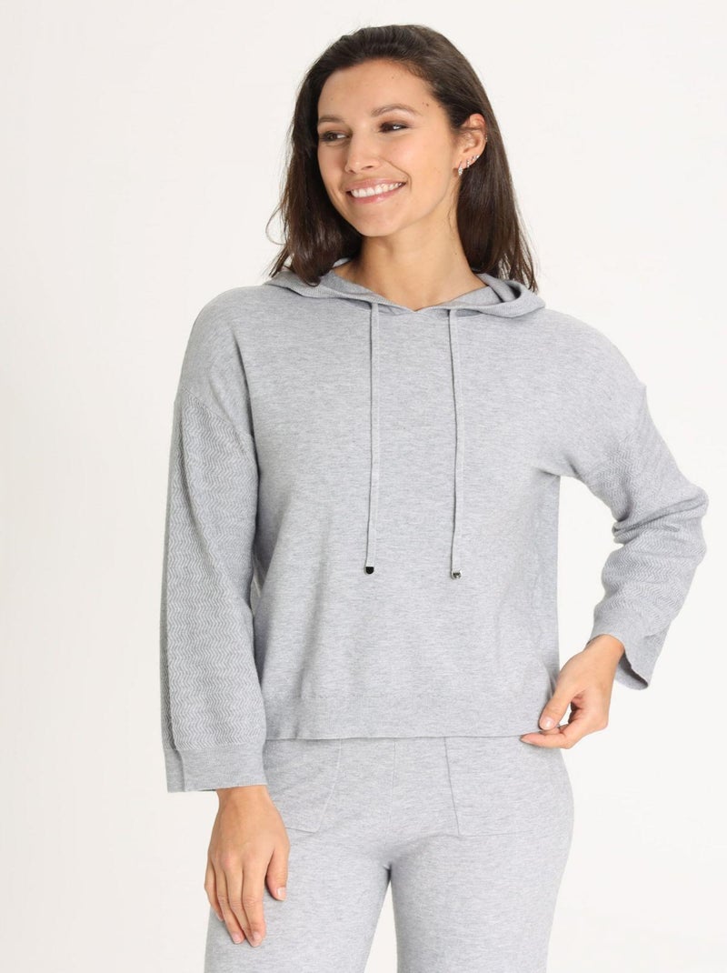 Sweat PIPER Grey Sweat capuche Gris - Kiabi