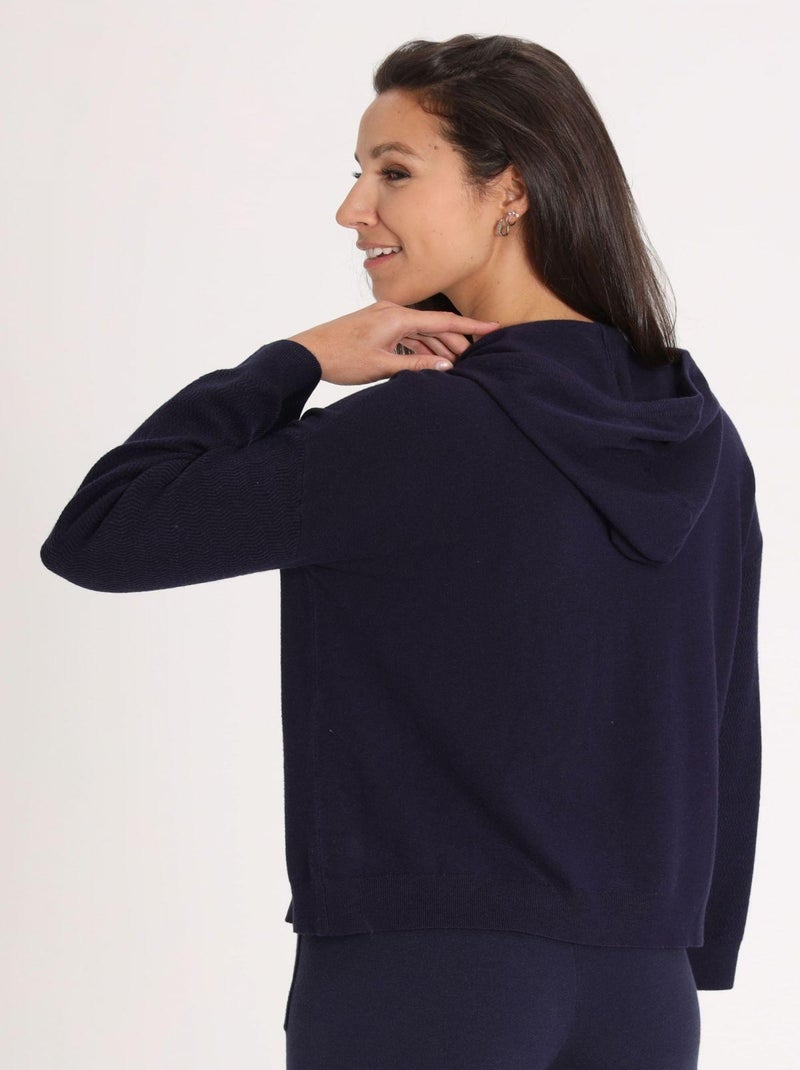 Sweat PIPER Navy Sweat capuche Bleu marine - Kiabi