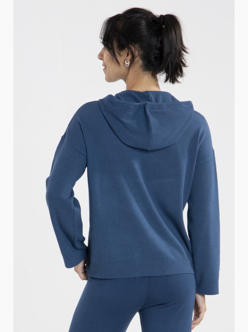 Sweat Piper2  Avec Col Capuche | Gerard Pasquier Bleu canard - Kiabi