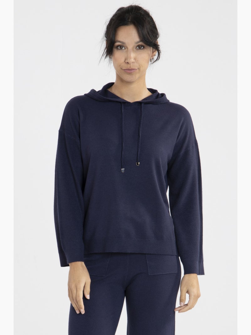 Sweat Piper2  Avec Col Capuche | Gerard Pasquier Bleu marine - Kiabi