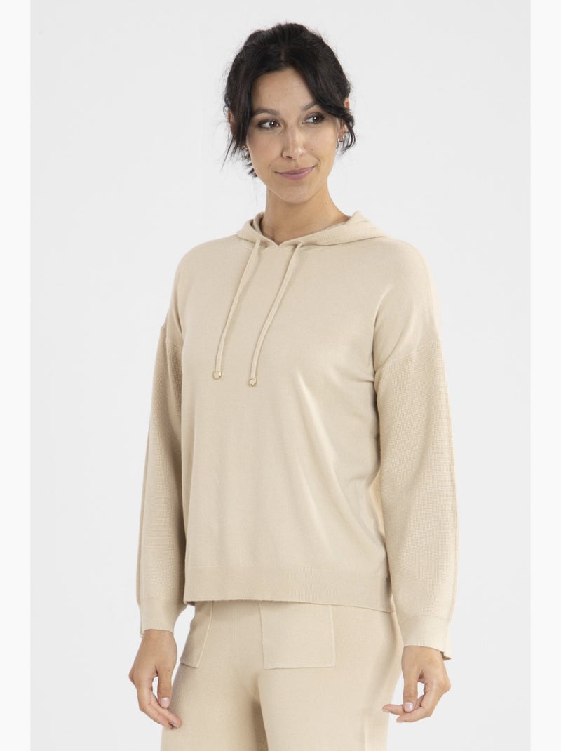 Sweat Piper2  Avec Col Capuche | Gerard Pasquier Camel - Kiabi