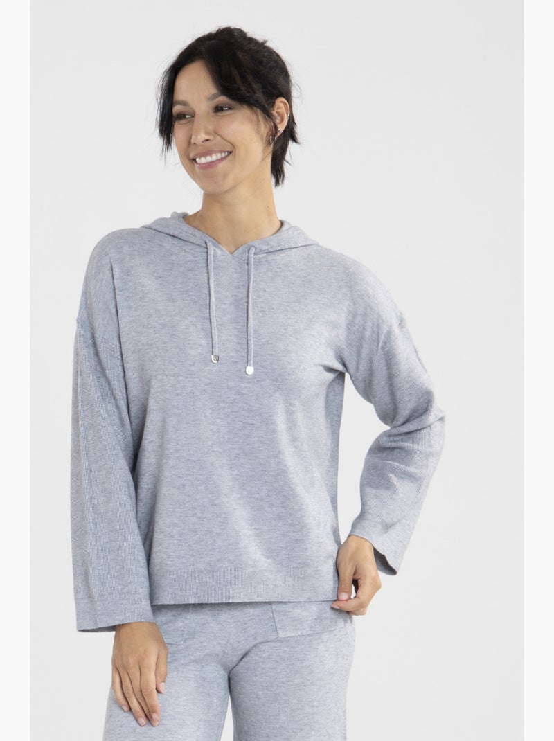 Sweat Piper2  Avec Col Capuche | Gerard Pasquier Gris - Kiabi