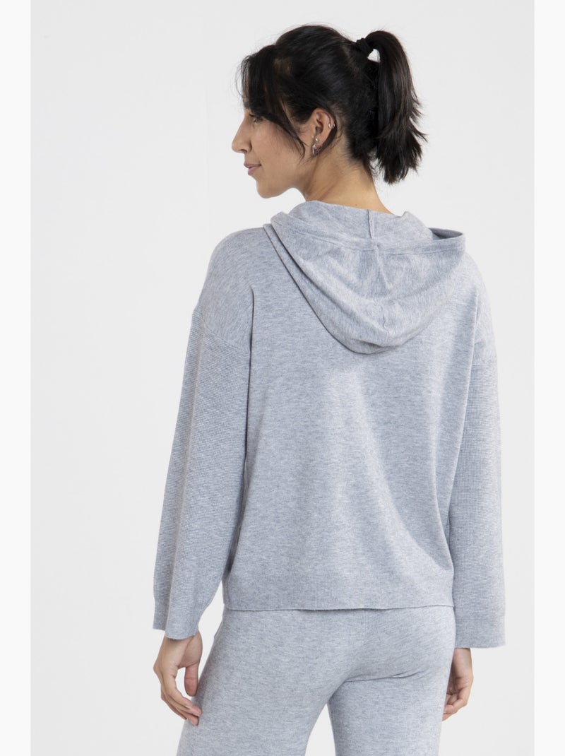 Sweat Piper2  Avec Col Capuche | Gerard Pasquier Gris - Kiabi