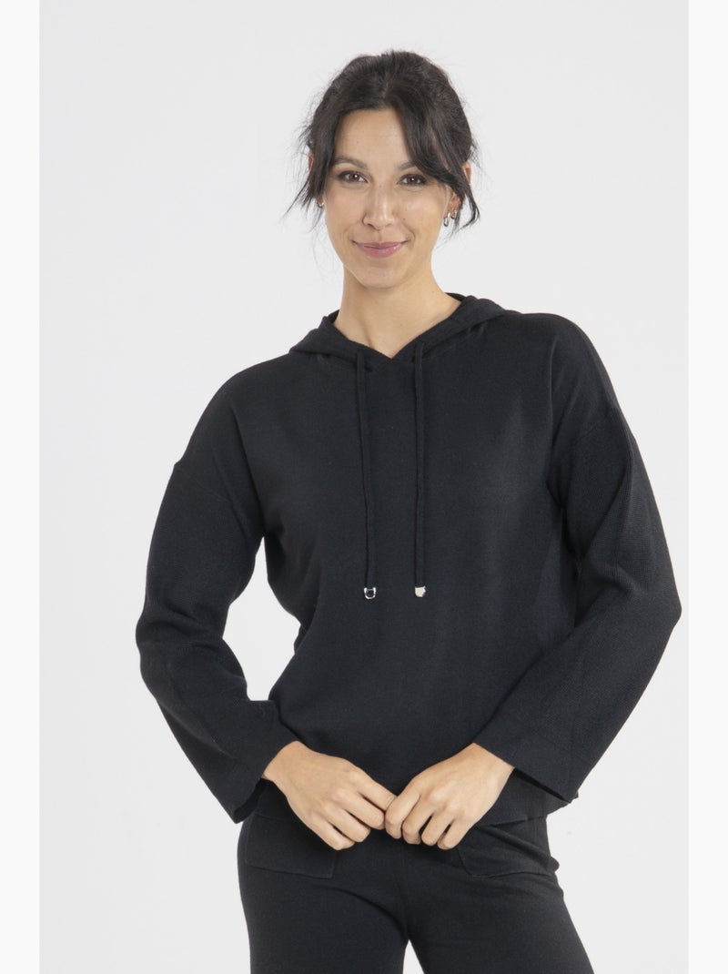 Sweat Piper2  Avec Col Capuche | Gerard Pasquier Noir - Kiabi