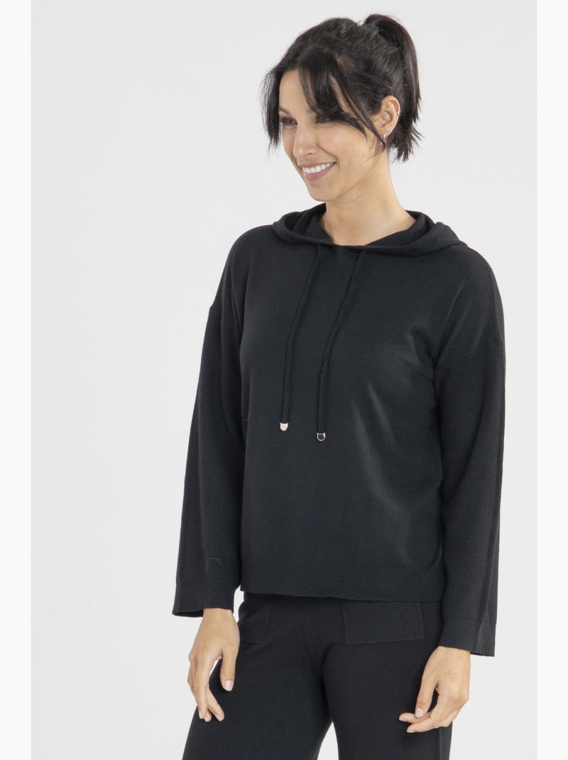 Sweat Piper2  Avec Col Capuche | Gerard Pasquier Noir - Kiabi