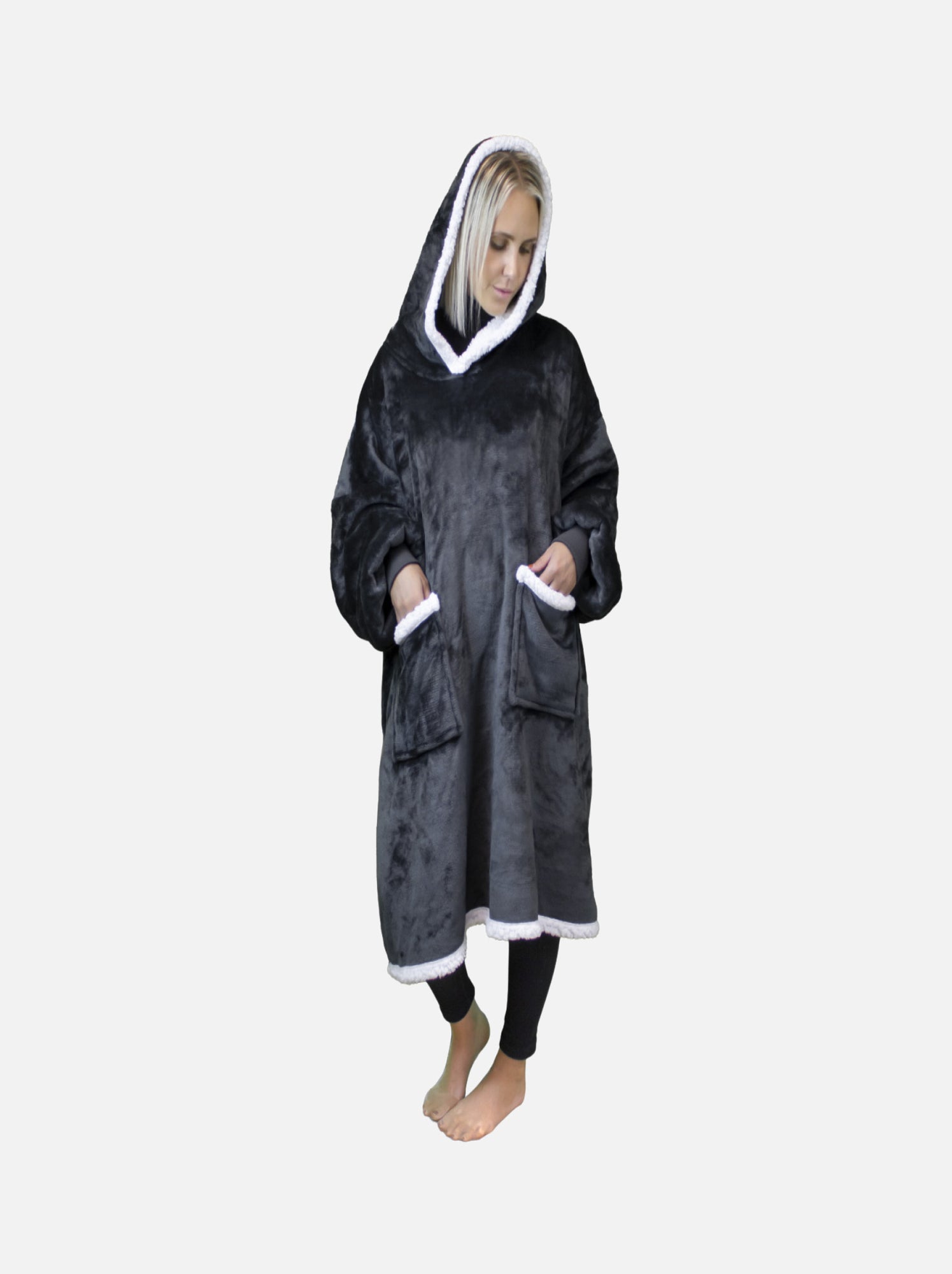 Sweat Plaid Enfant Vivezen - Sherpa Doux Intérieur, Flanelle Extérieur - Capuche Et Poche - 91x70 Cm - Multi Coloris - 6