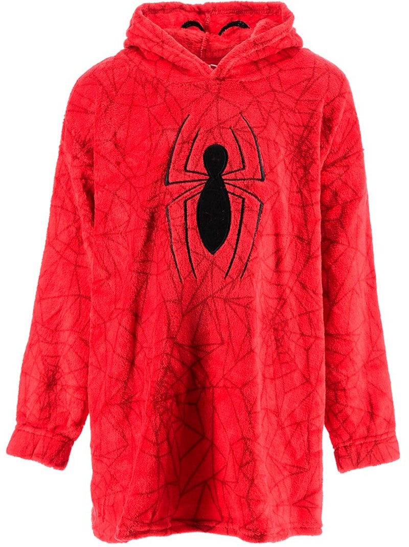 Sweat plaid à capuche   garçon spiderman - licence officielle Rouge - Kiabi