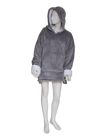 Sweat plaid à capuche