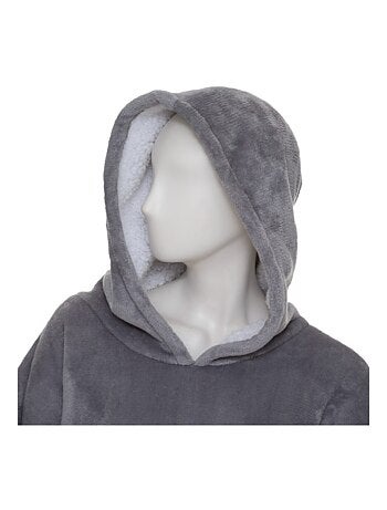 Sweat plaid à capuche