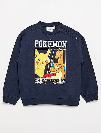 Sweat 'Pokémon' 'Pikachu' & 'Dracofeu' à col rond