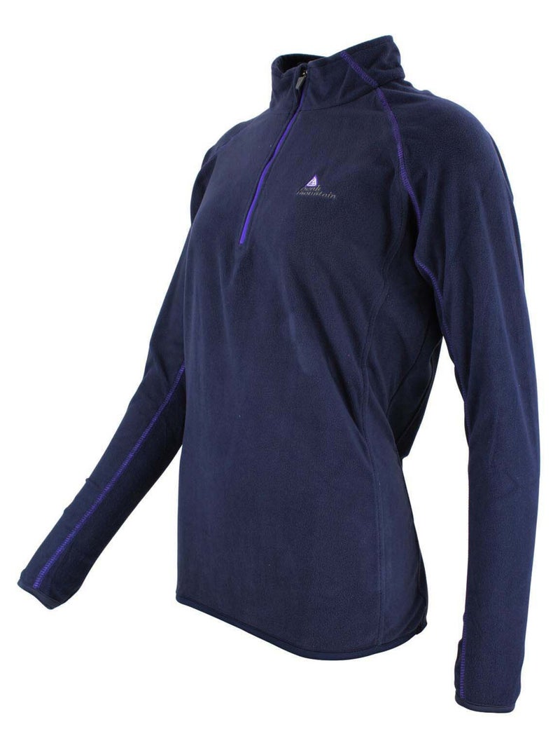 Sweat polaire 1/2 zip   AFINE - PEAK MOUNTAIN Bleu marine - Kiabi