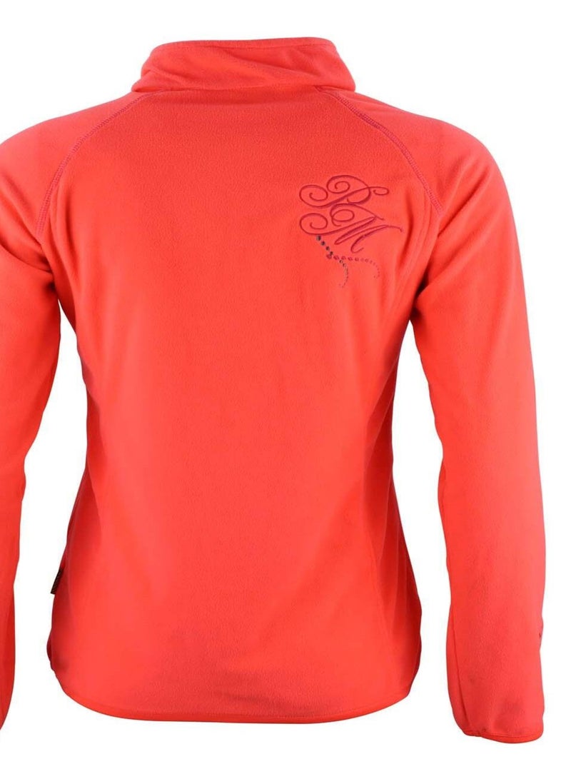 Sweat polaire   AFINE - PEAK MOUNTAIN Orange - Kiabi