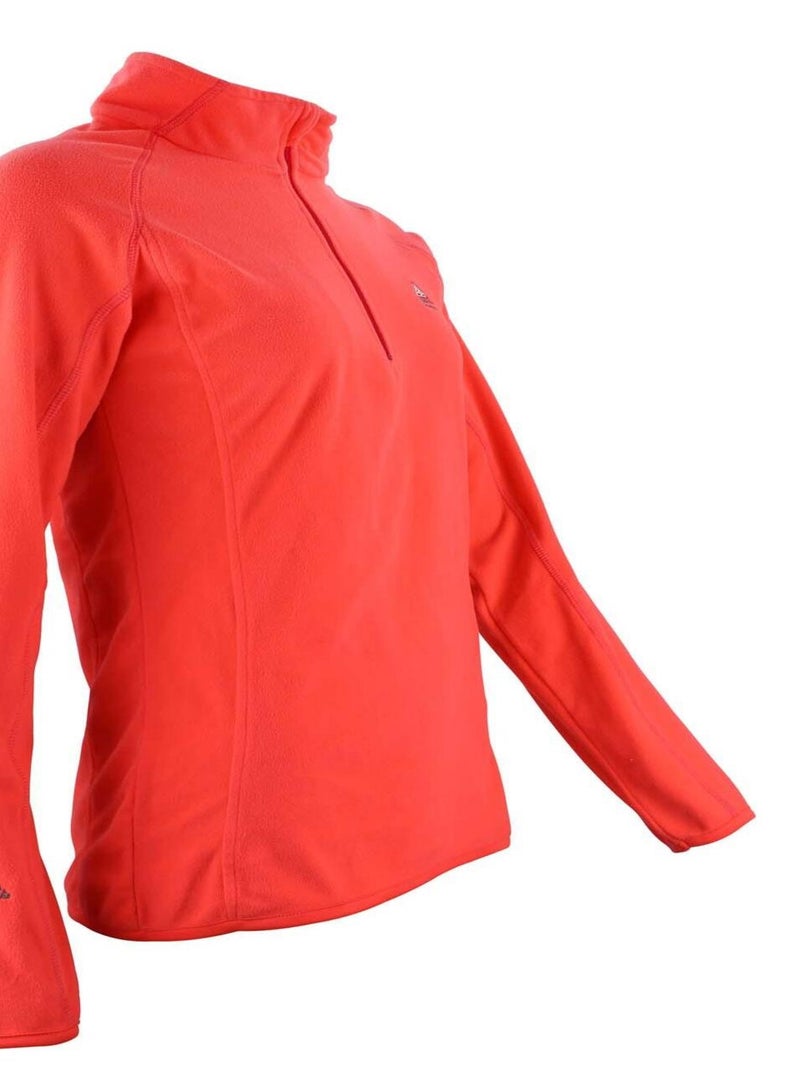 Sweat polaire   AFINE - PEAK MOUNTAIN Orange - Kiabi