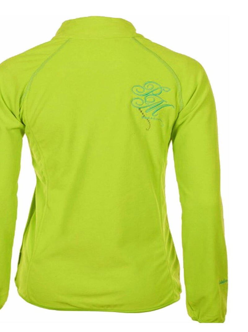 Sweat polaire   AFINE - PEAK MOUNTAIN Vert - Kiabi