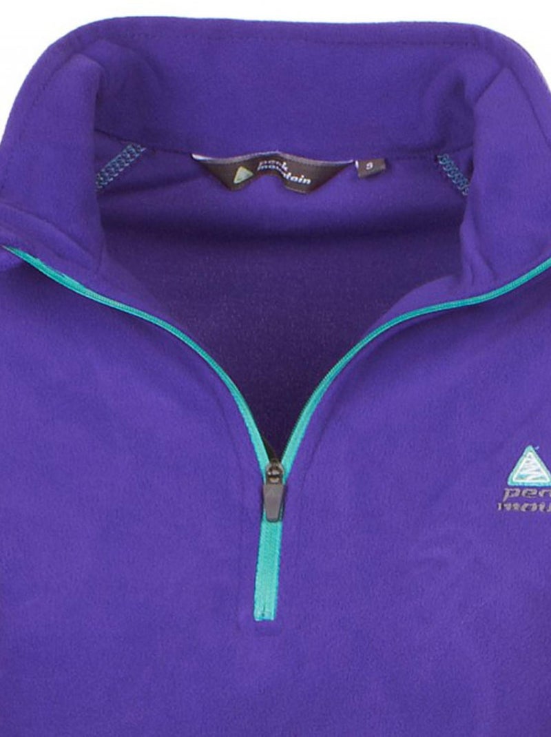 Sweat polaire   AFINE - PEAK MOUNTAIN Violet - Kiabi