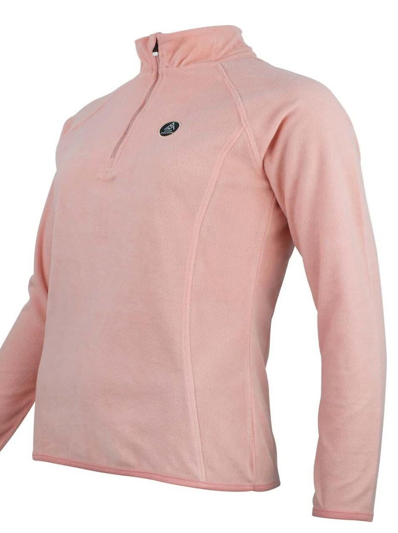 Sweat polaire   AFINOR - PEAK MOUNTAIN Rose - Kiabi