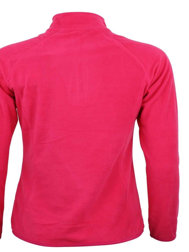 Sweat polaire   AFINOR - PEAK MOUNTAIN Rose fushia - Kiabi
