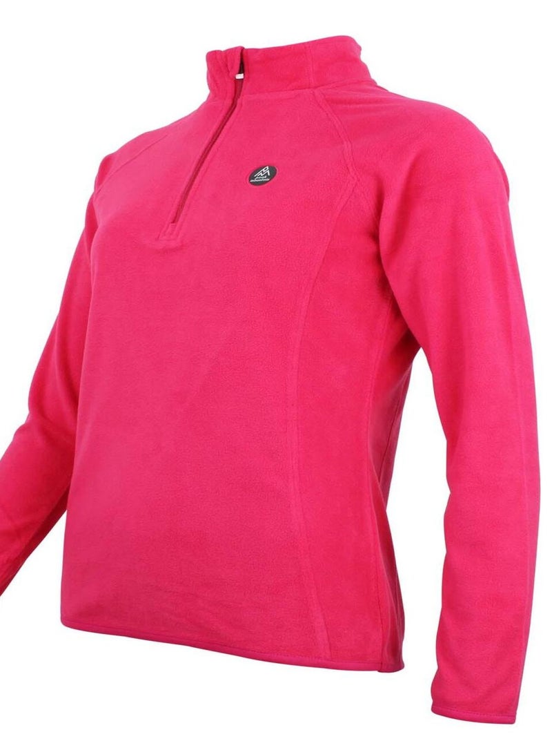 Sweat polaire   AFINOR - PEAK MOUNTAIN Rose fushia - Kiabi