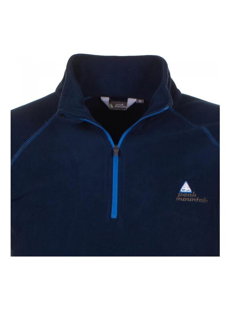 Sweat Polaire Femme Mountain Warehouse - Bleu Marine, Taille UK 12, 1/2 Zip, Léger, Déperlant, Idéal Randonnée