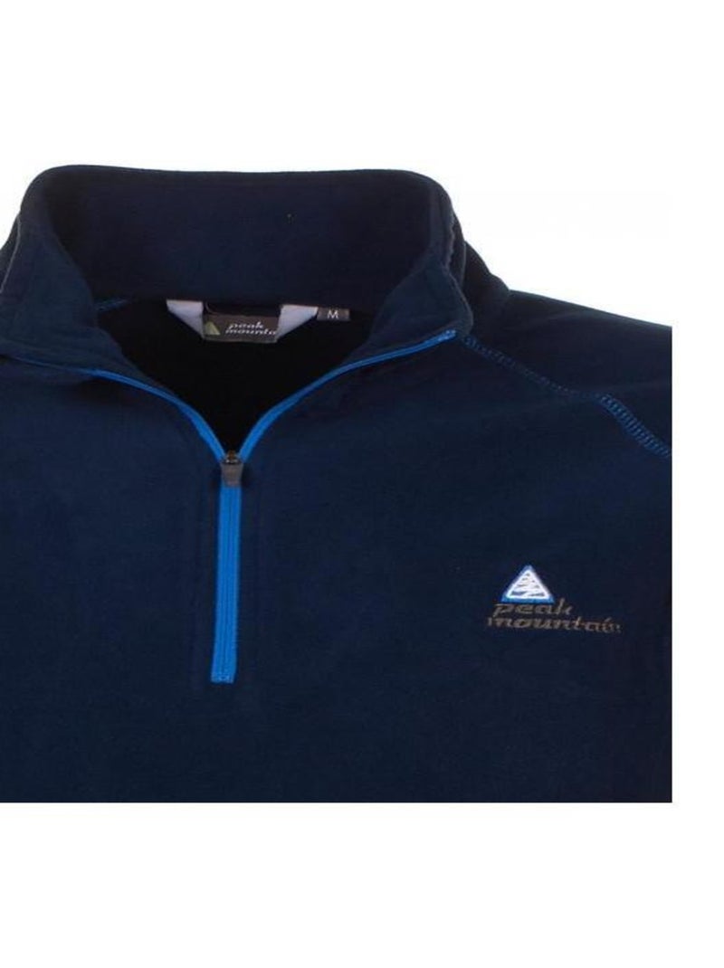 Sweat polaire   CAFINE - PEAK MOUNTAIN Bleu marine - Kiabi