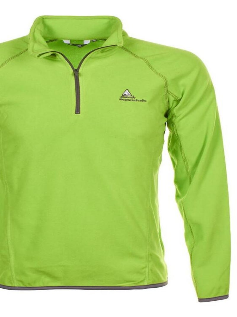 Sweat polaire   CAFINE - PEAK MOUNTAIN Vert - Kiabi