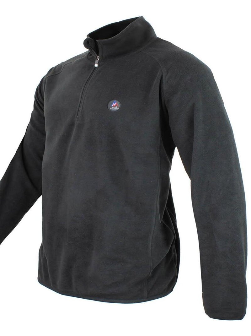 Sweat polaire   CAFINOR - PEAK MOUNTAIN Noir Noir - Kiabi