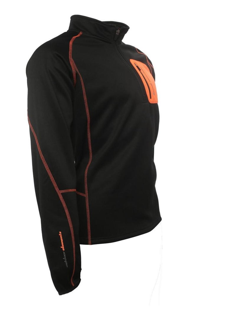 Sweat polaire   CERUNO - PEAK MOUNTAIN Noir Noir - Kiabi