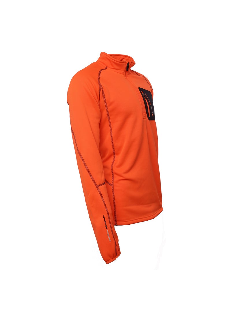 Sweat polaire   CERUNO - PEAK MOUNTAIN Orange - Kiabi
