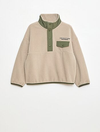 Sweat polaire col montant