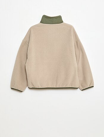 Sweat polaire col montant