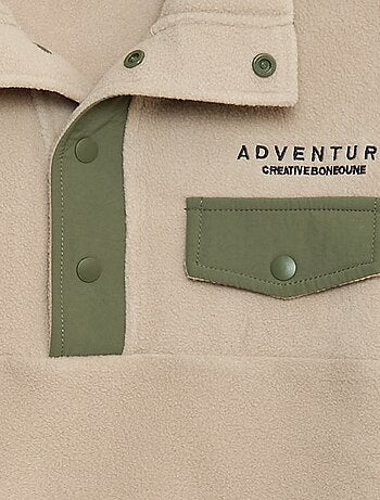 Sweat polaire col montant