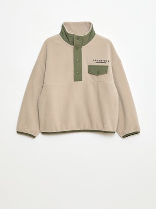 Sweat polaire col montant