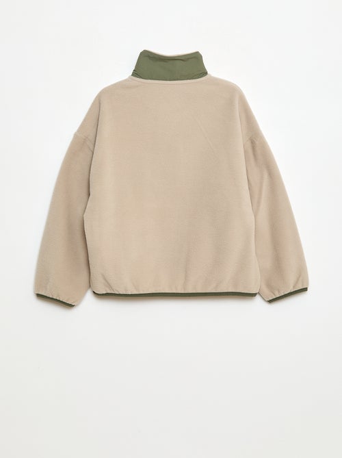 Sweat polaire col montant - Kiabi