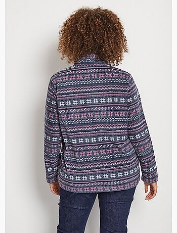 Sweat polaire col montant zippé - Afibel